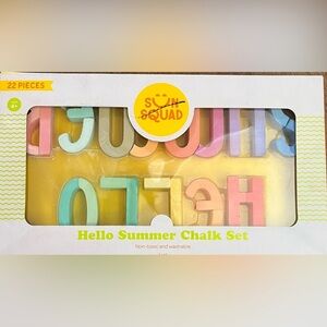 NWT 24 piece hello summer chalk set sun squad